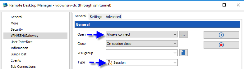 Configure ssh tunnel remote desktop manager rdm devolutions