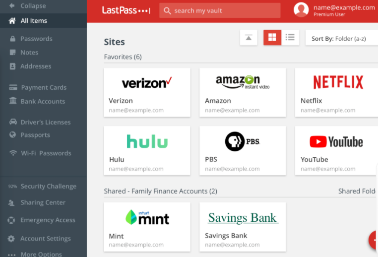 Lastpass sign in page