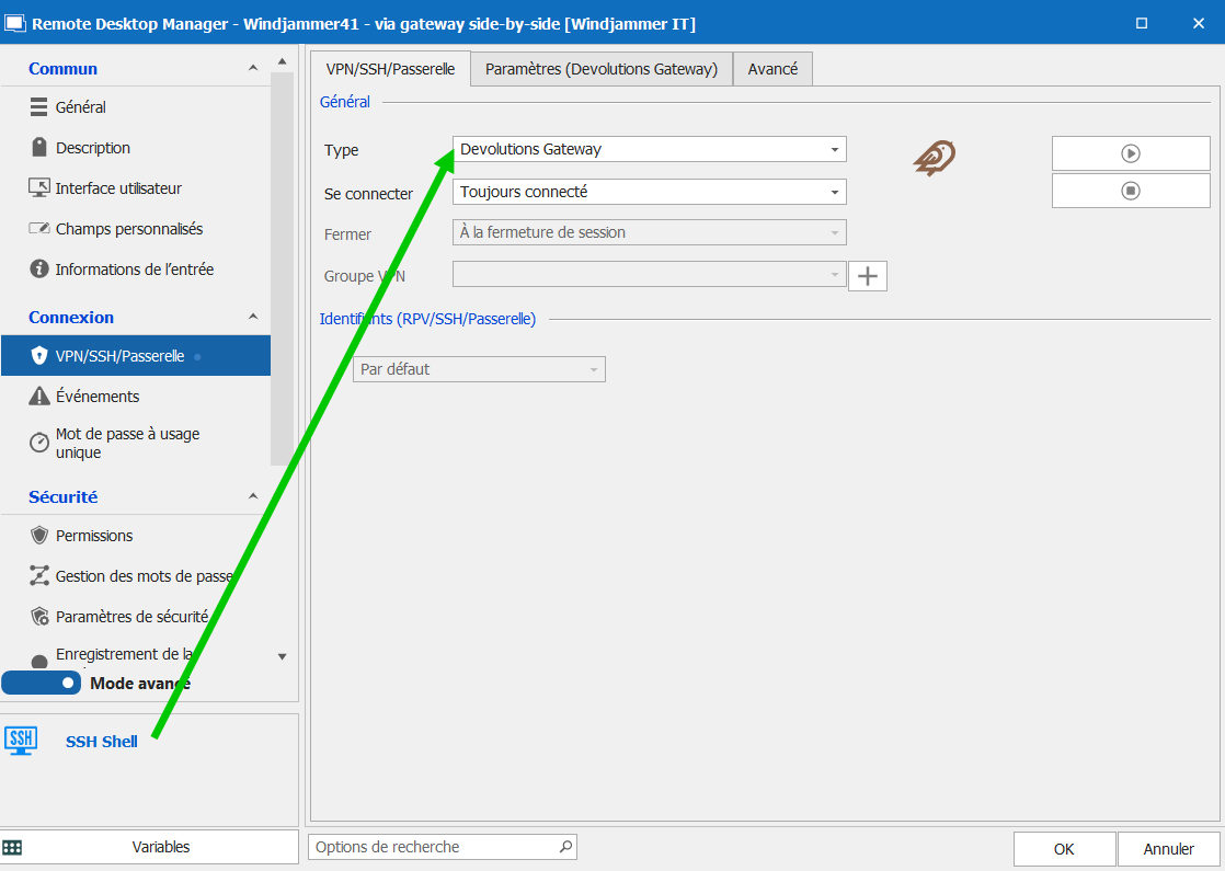 !!Devolutions gateway plein feux