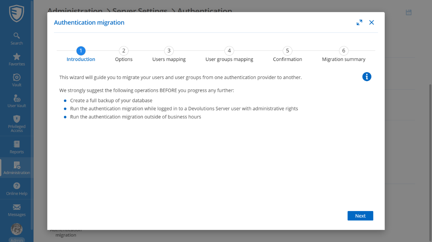 Added an Authentication Migration Wizard to Migrate Data Between Authentication Providers.png