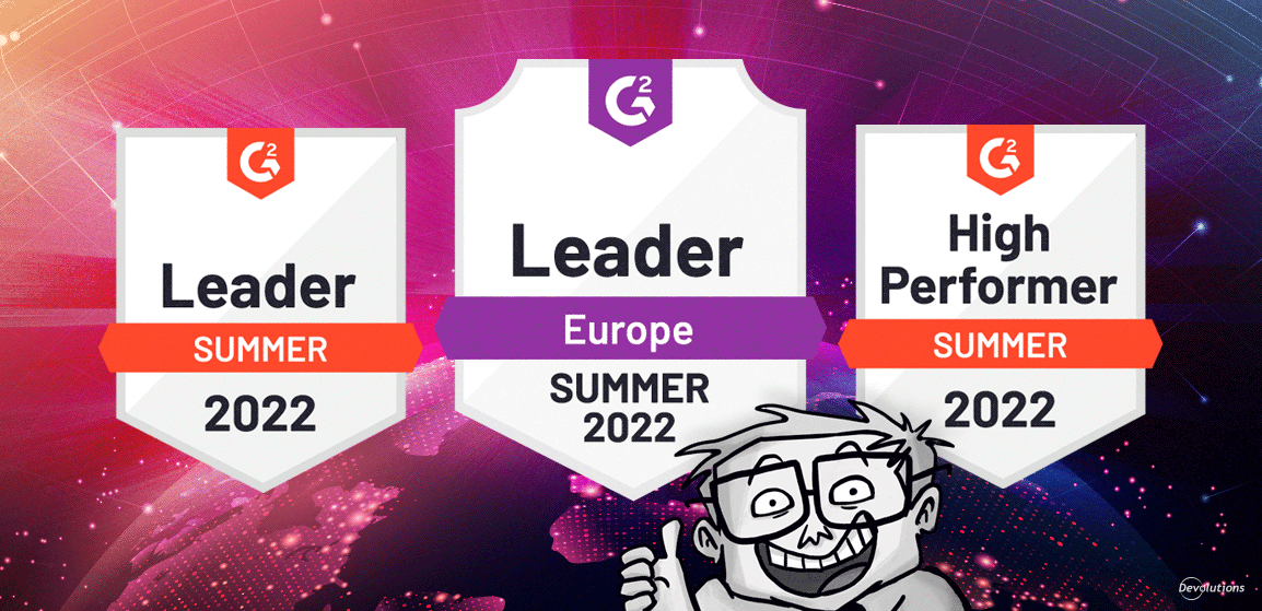 [NOUVELLE] Remote Desktop Manager remporte les badges Leader, High Performer et Leader Europe de G2
