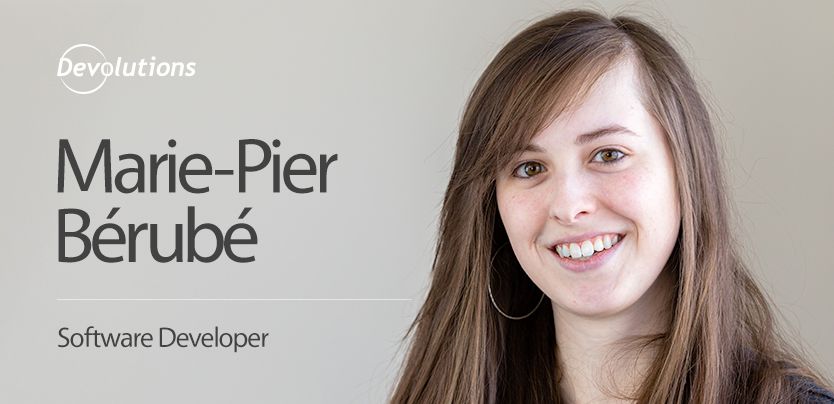 Meet Our New Software Developer, Marie-Pier Bérubé