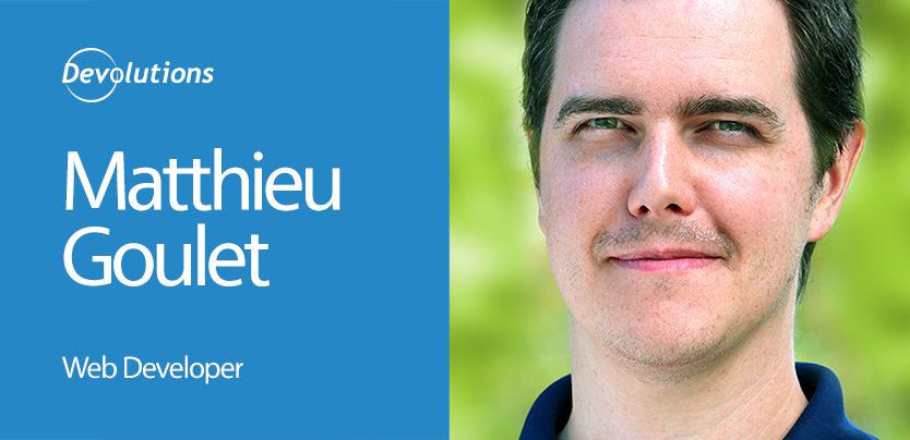Interview with Matthieu Goulet, web developer and graphic designer