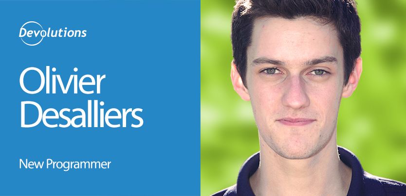 Meet our Newest Programmer Olivier Désalliers
