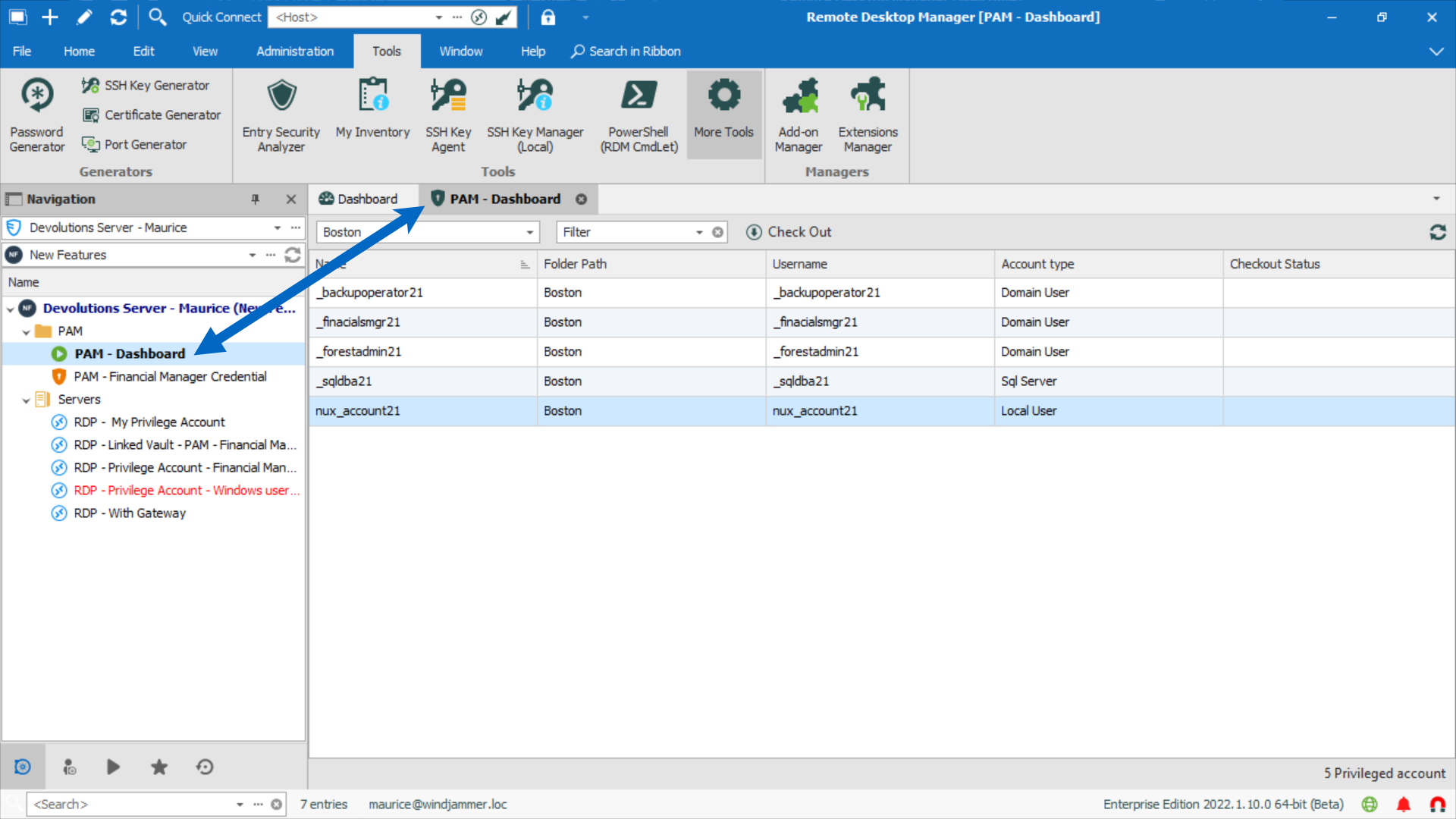 PAM Dashboard in RDM.png