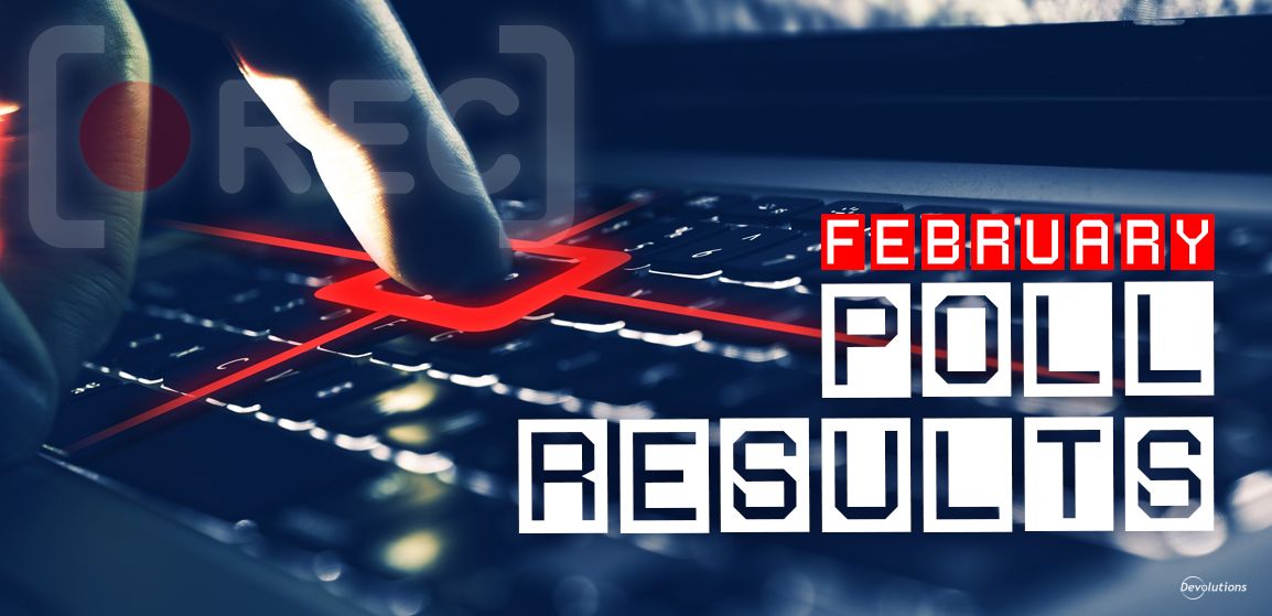 Poll February Organization Using Session Recording Results