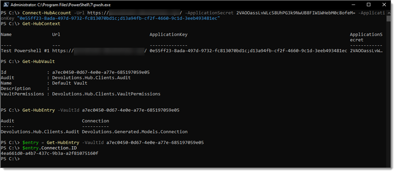 PowerShell-Password-Hub-Command-connectionID.png