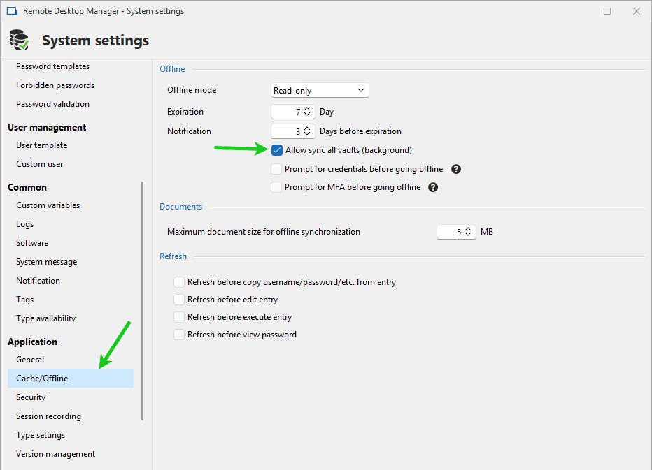 Allow sync all vaults (background)