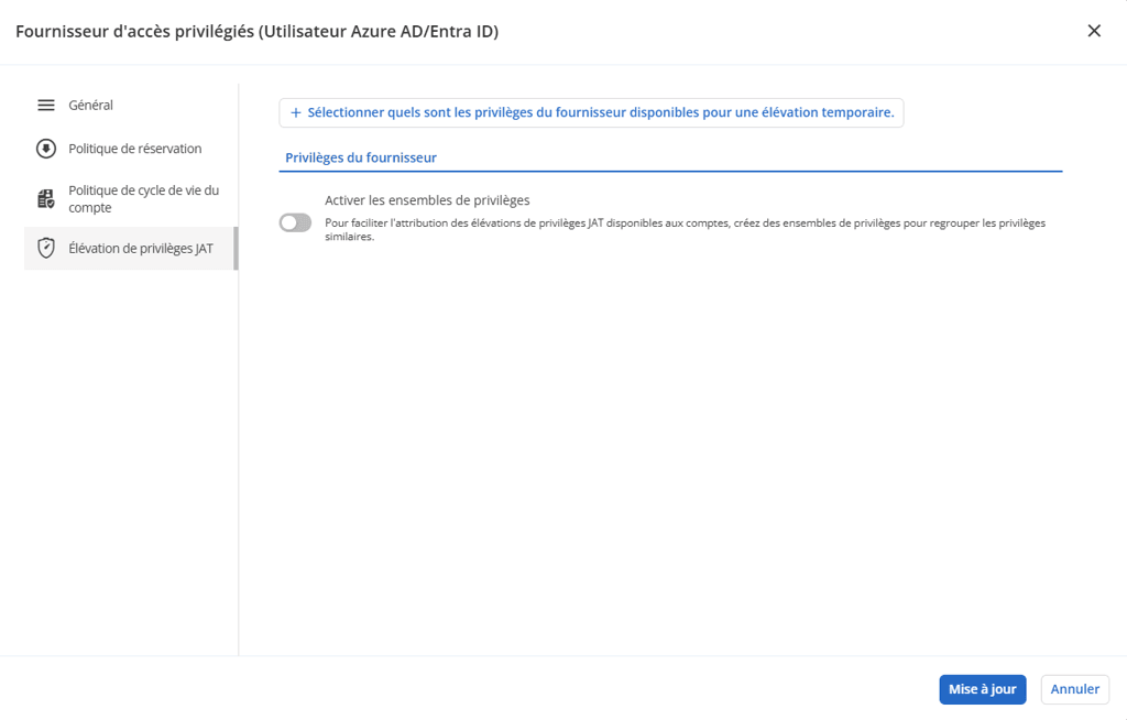 Classification des comptes par niveau pam