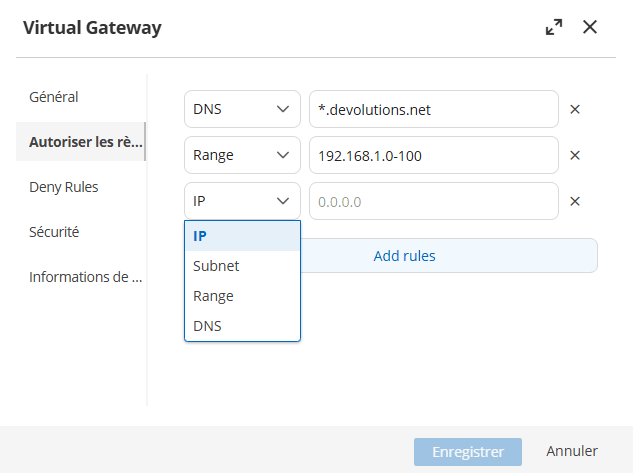 Création d’une nouvelle instance virtuelle de Devolutions Gateway