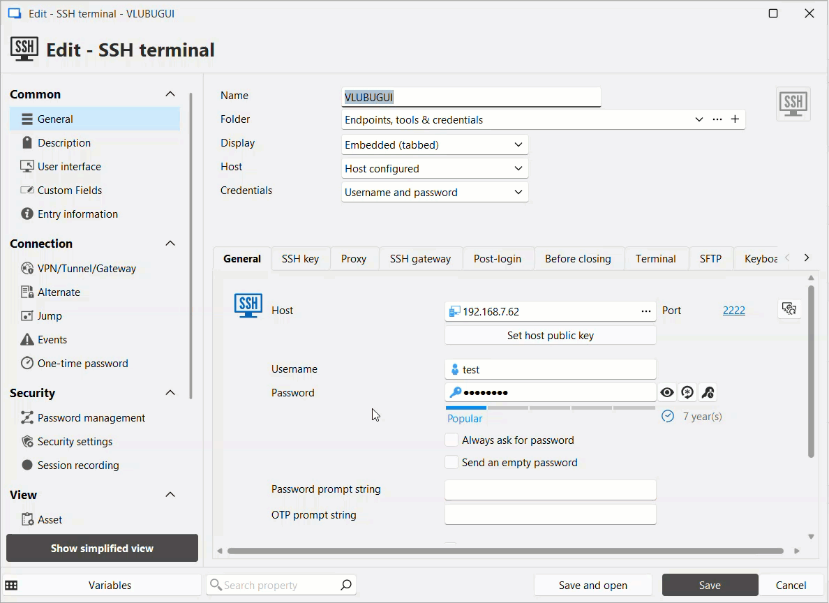 Prompt to select VPN when linking to a session