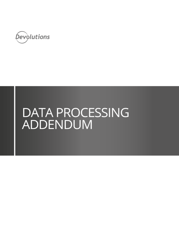 Data Processing Addendum