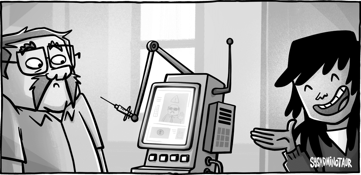 Sysadminotaur 159 security comics devolutions blog