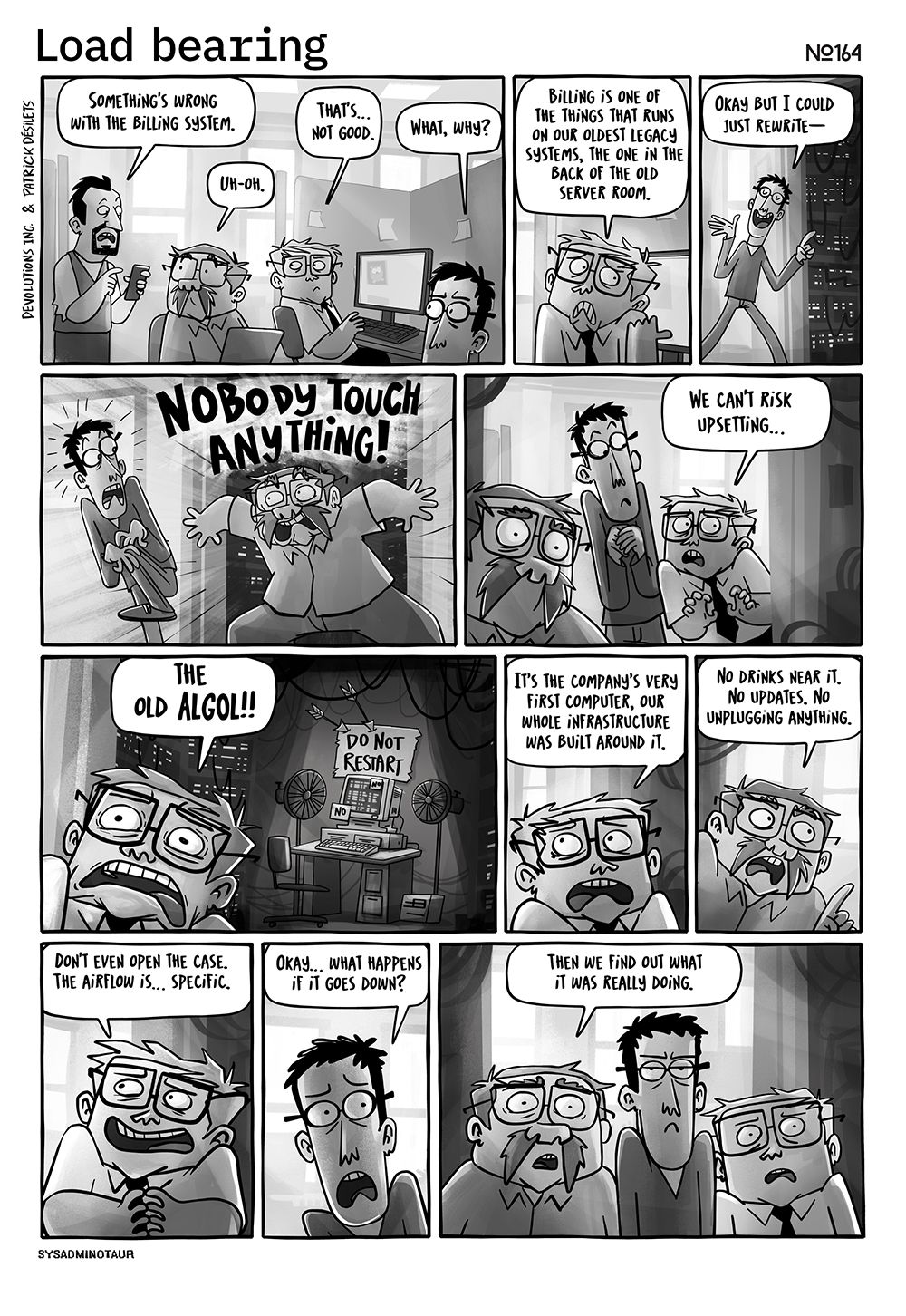 !!Sysadminotaur 164 load bearing devolutions blog