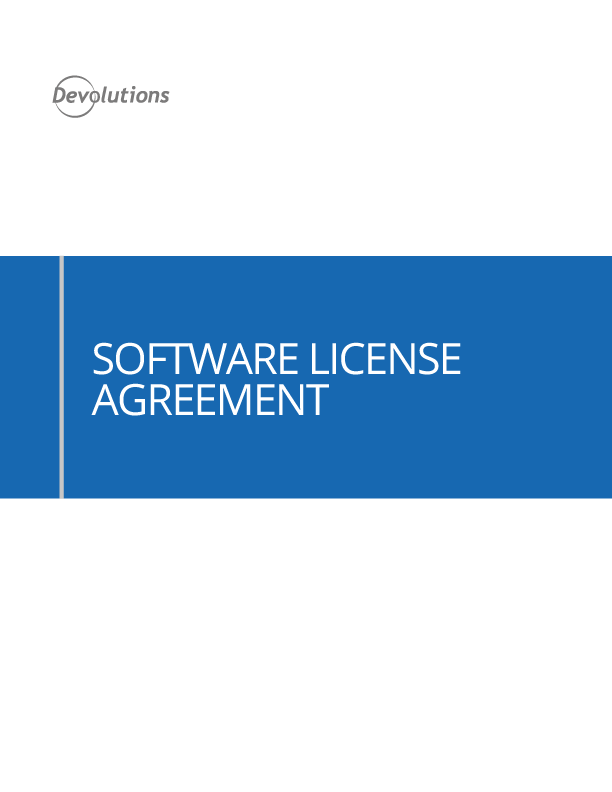 Software License Agreements 