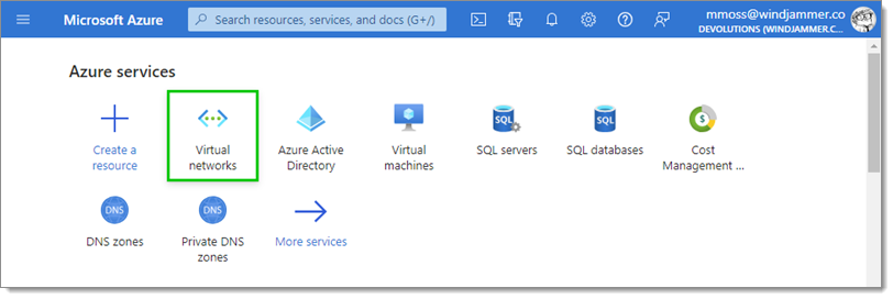 Azure services – Virtual networks