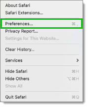 Safari – Preferences