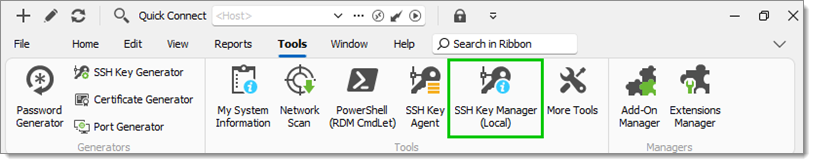 Tools – SSH Key Manager (local)