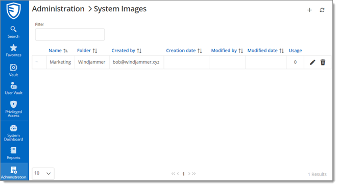 Administration – System Images