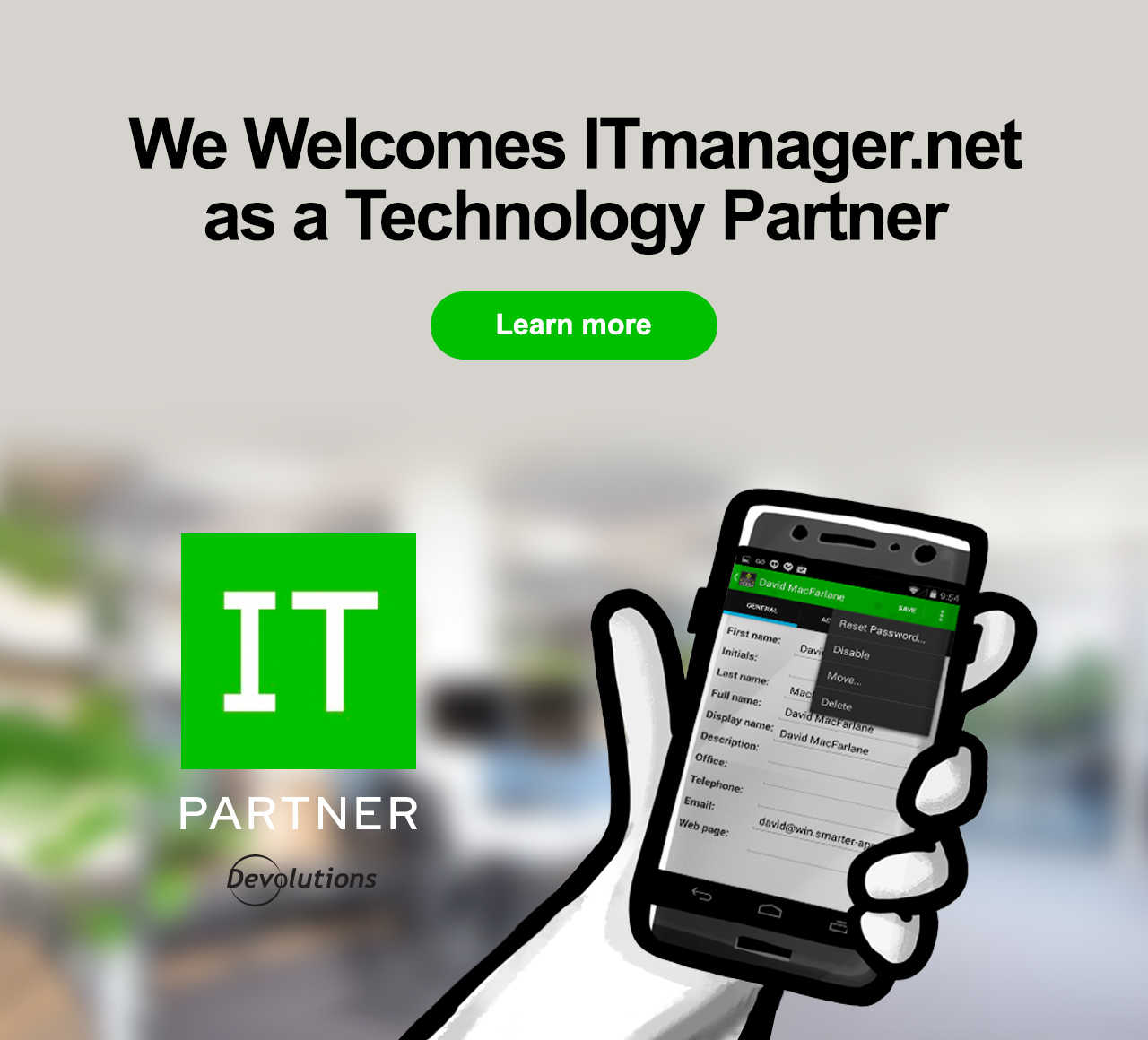 Devolutions Welcomes ITmanager.net as Technology Partner