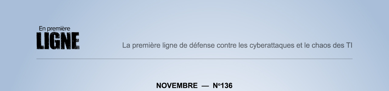 Rapport en Première Ligne - Newsletter #136 - Novembre 2023