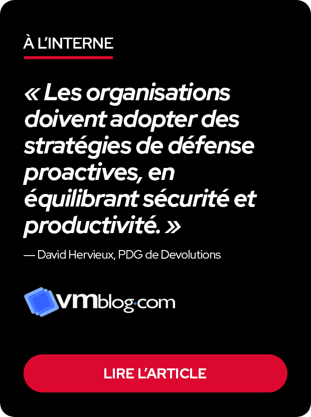 David Hervieux mentionné dans vmblog pour le mois de la cybersécurité