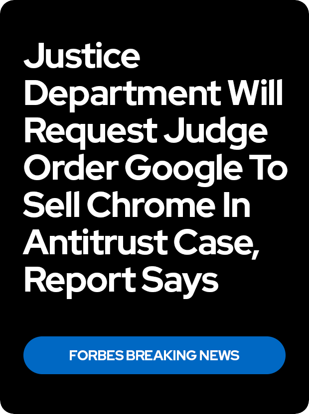 TECH NEWS - Justice Department Will Request Judge Order Google To Sell Chrome In Antitrust Case