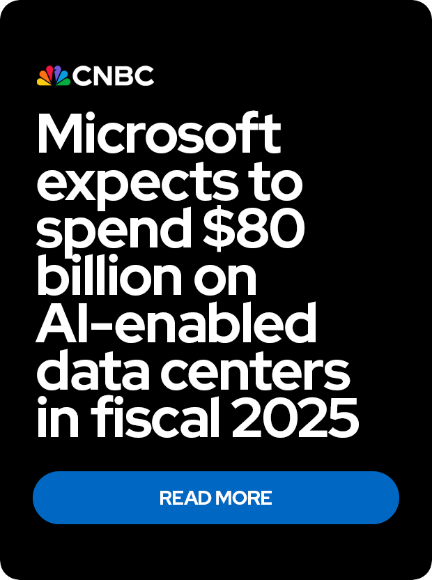Microsoft expects to spend $80 billion in 2025 on AI-enabled data centers
