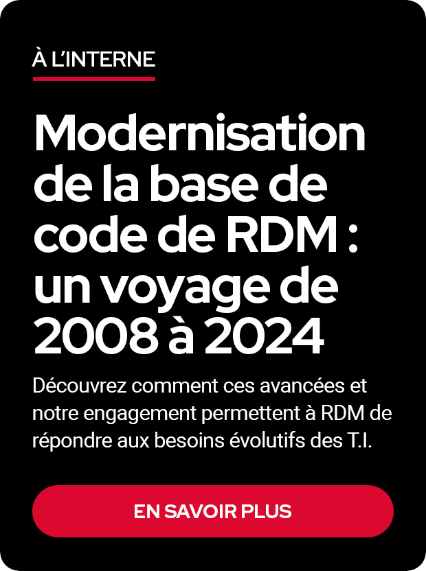 Modernisation de la base de code de RDM. Le PDG de Devolutions, David Hervieux, raconte dans ce blogue le parcours de modernisation de Remote Desktop Manager afin de répondre aux besoins évolutifs des professionnels de l'informatique.