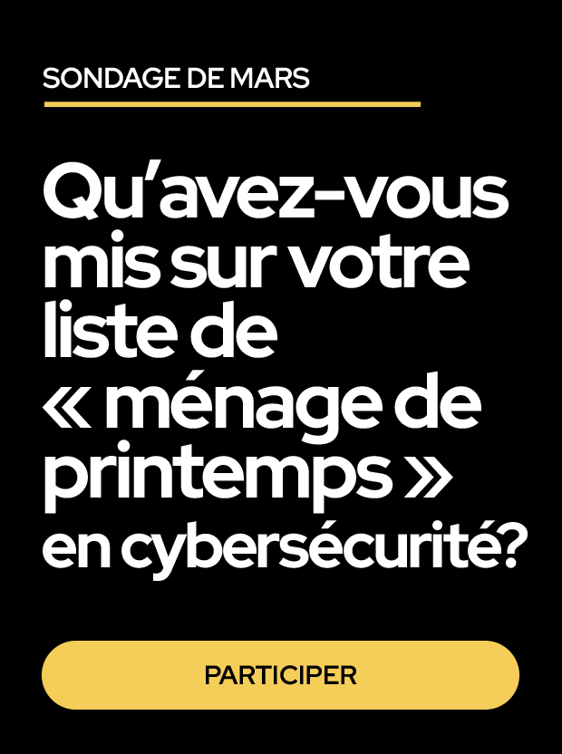 Sondage Mars ménage de printemps