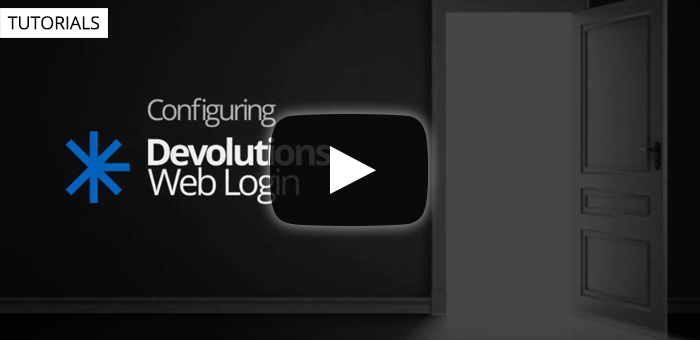 Configuring Web Login with Devolutions Password Server
