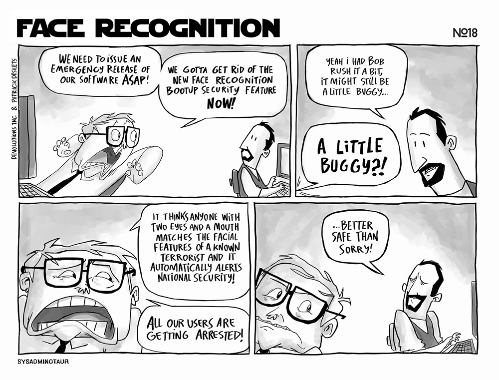 Image result for facial recognition comics